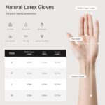 3 Pairs Rubber Dishwashing Gloves - Image 2