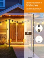 4 Pack String Light Poles for Outside - Image 2