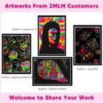 ZMLM Scratch Paper Art-Crafts Gift: 2 Pack Rainbow Notebooks - Image 3