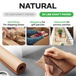 IDL Packaging 48" x 8640" (720 feet) - Brown Kraft Paper Roll - Image 5