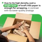 IDL Packaging 48" x 8640" (720 feet) - Brown Kraft Paper Roll - Image 2
