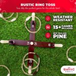 SWOOC Games - Rustic Ring Toss Game (All Weather) - Image 2