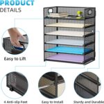 Marbrasse 6 Tier Paper Organizer Letter Tray - Image 3