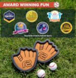 Toss and Catch Ball Game Set - Easy to Use Sticky Balls & Beginner Baseball Training Glove - Image 2