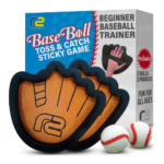 Toss and Catch Ball Game Set - Easy to Use Sticky Balls & Beginner Baseball Training Glove
