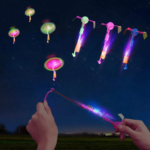 25 Sets LED Flying Set, 25 Slingshot+25 Glow Helicopter